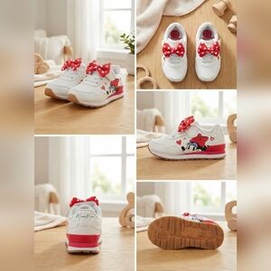 Disney Kids Shoes with Red and White Design